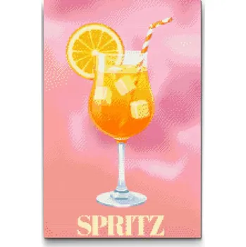 Diamantové malování Diamantové malování - Spritz Velikost: 40x60cm, Rámování: Pouze srolované plátno, Diamanty: Kulaté