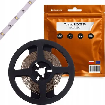 LED páska LED pásek 2835 IP20 Česká Premium Kvalita, Teplá Bílá, 60 LED/m, 5m se samolepicí páskou