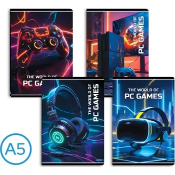 Sešit Sešit A5 linka 52l PC Games mix