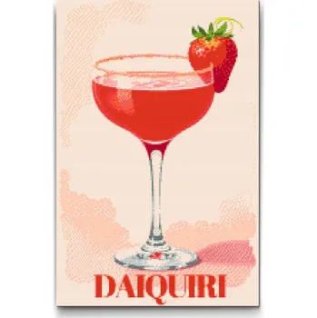 Diamantové malování Diamantové malování - Daiquiri Velikost: 40x60cm, Rámování: Pouze srolované plátno, Diamanty: Čtvercové