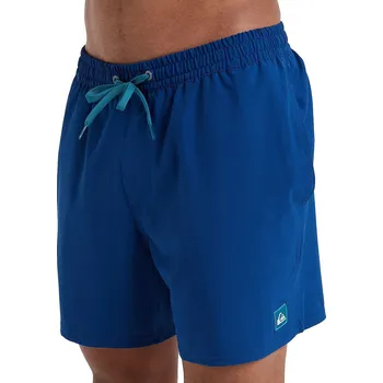 Pánské plavky koupací šortky Quiksilver Surfsilk Solid Volley 16 - BSW0/Estate Blue M