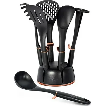 BerlingerHaus Kuchyňské náčiní ve stojanu Black Rose Collection sada 7ks