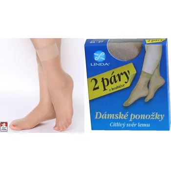 Dámské ponožky Ponožky punčochové, 2 páry v krabičce UNI Černá