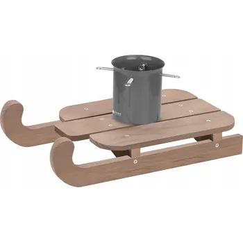 Stojánek na vánoční stromek Stojan pod vánoční stromeček s nádobou na vodu 1,3 l sáňky Podstavec na stromek