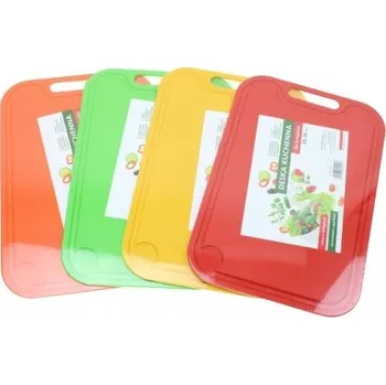 Kuchyňské prkénko Krájecí deska SKALKA plastová vícebarevná obdélníková 38x26 cm