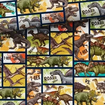 Úplet, Dino obdelníky (E) (Hebké bavlněné úplety s elastanem )