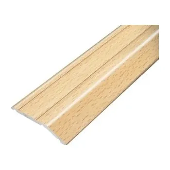 Stavební profil ACARA PRAHA s.r.o. AP6 nájezdová lišta samolepící B, hliník+fólie buk, v: 8 mm, d: 2,7 m