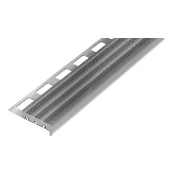 ukončovací lišta ACARA PRAHA s.r.o. SP25/1 schodová lišta JUMBO, hliník + guma šedá, 9 mm, 2,5 m