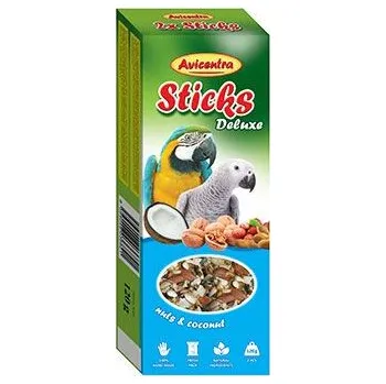 Krmivo pro ptáka Avicentra tyčinky velký papoušek - ořech+kokos 2ks