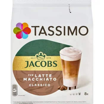 Tassimo Jacobs Latte Macchiato Classico pražená mletá káva v kapslích 8 ks 264g