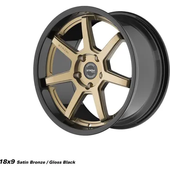 Alu kolo STROM DS-15 disk 18x9 5x114.3 73.1 ET30, Gloss Black / Satin Bronze Face