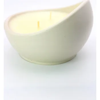 Svíčka Vonná sójová svíčka – krémová forma z гипсового материала, design, handmade, dárek