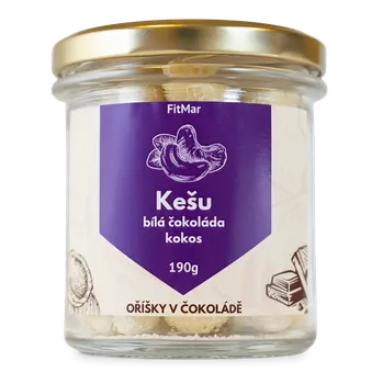 Čokoláda FitMar.cz Kešu v bílé čokoládě a kokosu