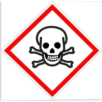 Značení Traiva s.r.o. TOXICKÉ - Symbol CLP (GHS) 06 Verze: Samolepka 105 x 105 mm tl. 0.1 mm - Kód: 04569