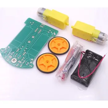 Elektronická stavebnice LaskaKit_cz Stavebnice podvozku se sledovačem čáry D2-1