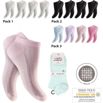 Dámské ponožky Dámské snížené ponožky NS69314 35-38 Bílá