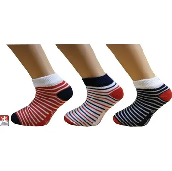 CENOVÁ AKCE dětské nízké ponožky MARINA úzké proužky 32-34 Mix barev