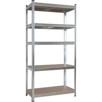 regál Max Skladový kovový regál 150 x 75 x 30 cm 5 polic 750kg pozinkovaný
