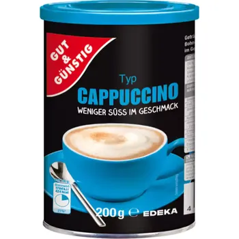 Káva G&G Cappuccino méně sladké 200g