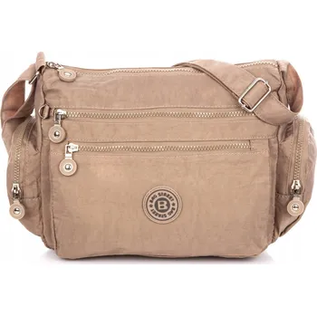 Kabelka BAG STREET béžová nylonová taška kabelka přes rameno