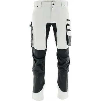 Pánské kalhoty Elastické kalhoty s flexibilním pasem, bílé SARA vel. 58