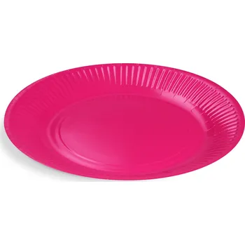Jednorázové nádobí WIMEX Papírový talíř mělký Fuchsia 23 cm 10 ks