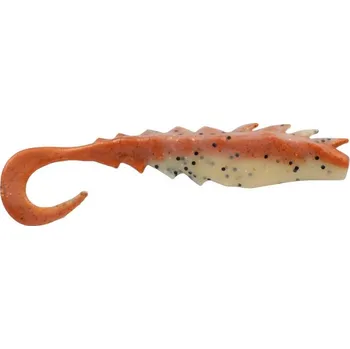 Rybářský háček 4ks - Gumová nástraha Berkley Gulp! Nemesis Prawn Curl Tail 10cm New Penny