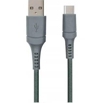 Datový kabel Kabel Nomadelic USB - USB typ C 1,5 m šedý