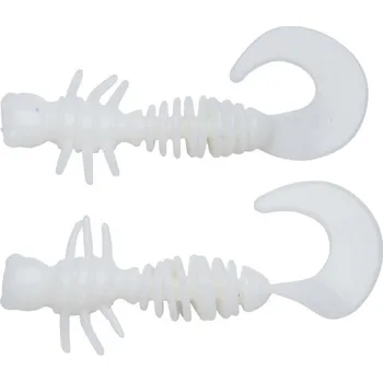 Rybářský háček 12ks - Twister Berkley PowerBait Power Curly 4cm Milky White