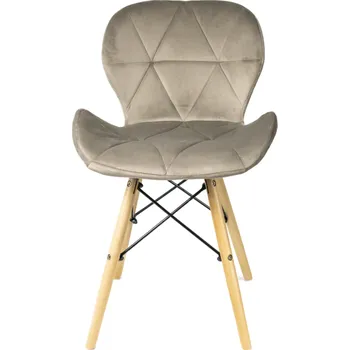 TRENDIE Jídelní židle SKY béžové 4 ks - skandinávský styl