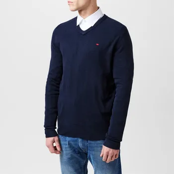 Pánský svetr pánský svetr LEE COOPER - NAVY V - L (Lee Cooper Long Sleeve V Neck Jumper)