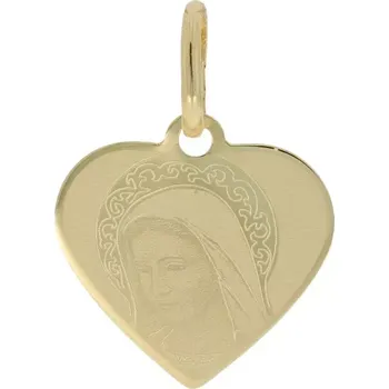 Přívěsek Přívěsek zlatá madonka srdce