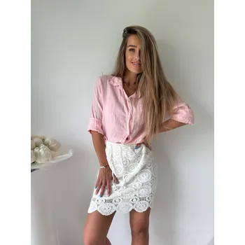 Dámské šaty Mishel Sukně háčkovaná bílá Velikost: UNI