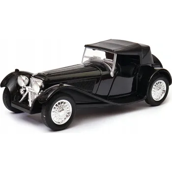 autíčko Kovový model auta Jaguar SS 100 se staženou střechou 1:34 WELLY černý