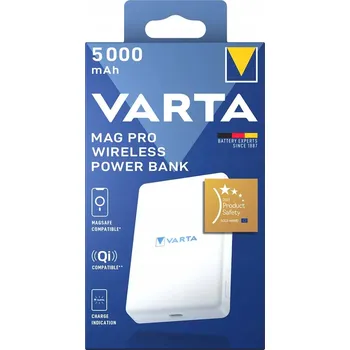 Powerbanka BEZDRÁTOVÁ MAGNETICKÁ POWERBANKA MAGSAFE QI USB-C 12W 5000mAh VARTA