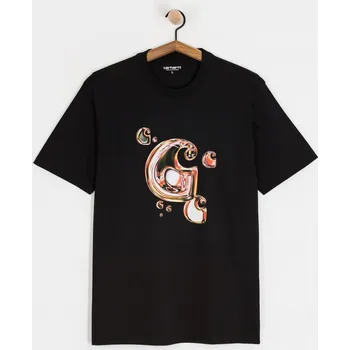 Pánské tričko Carhartt WIP Solar Chrome C-Logo (black) L, černá