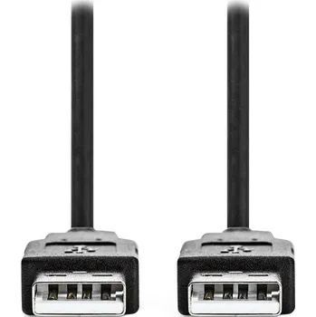 Datový kabel NEDIS kabel USB 2.0/ zástrčka USB-A - zástrčka USB-A/ černý/ bulk/ 3m