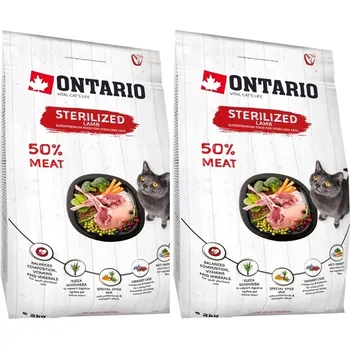 ONTARIO Cat Sterilised Lamb 4kg + dárek Hovězí masová kapsička 100g ZDARMA