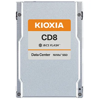 SSD disk Kioxia SSD CD8-R 1,92TB NVMe4 (2,5"/15mm), PCI-E4g4, 1250/150kIOPS, BiCS TLC, 1DWPD, SIE
