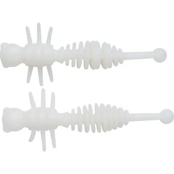 Rybářský háček 10ks - Gumová Nástraha Berkley PowerBait Power Larvae 5,5cm Milky White