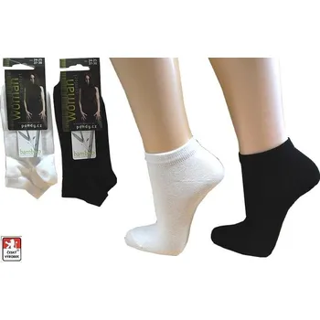 Dámské ponožky BAMBUS nízké dámské ponožky, 5 párů 39-41 Černá