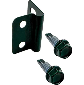 Příslušenství pro plot Příchytka plotového panelu L šroubovací - zelená STRONG