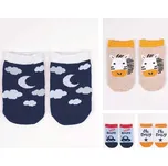 Baby ponožky vzorované, 0-3 měsíců chlapecké 0-3 měsíce Mix barev