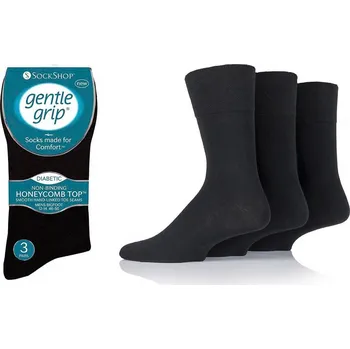 Pánské ponožky Pánské ponožky diabetik volný lem GENTLE GRIP SOMRD91BLK, vel. 46-50 černé 46-50 černá