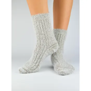 Dámské ponožky Ponožky jemné dámské s vlnou SB038 36-41 Béžová