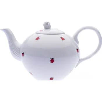 Konvice na čaj Český porcelán, a.s., Dubí Konvice čajová se sítkem, český porcelán, 1,20 l, berušky, Český porcelán