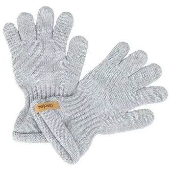 Rukavice Vlnka Dětské Merino vlněné rukavice světle šedá velikost oblečení S