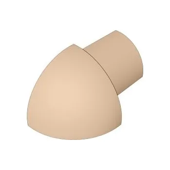 Stavební profil ACARA PRAHA s.r.o. SP15 vnější růžek k ukončovací liště C, PVC champagne, 8 mm, 6 ks