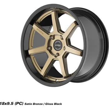 Alu kolo STROM DS-15 disk 18x9.5 5x114.3 73.1 ET30, Gloss Black / Satin Bronze Face