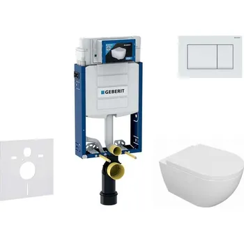 Geberit Kombifix - Set předstěnové instalace, klozetu Oudee a sedátka softclose, tlačítko Sigma20, bílá/bílá mat SANI15CA3121
